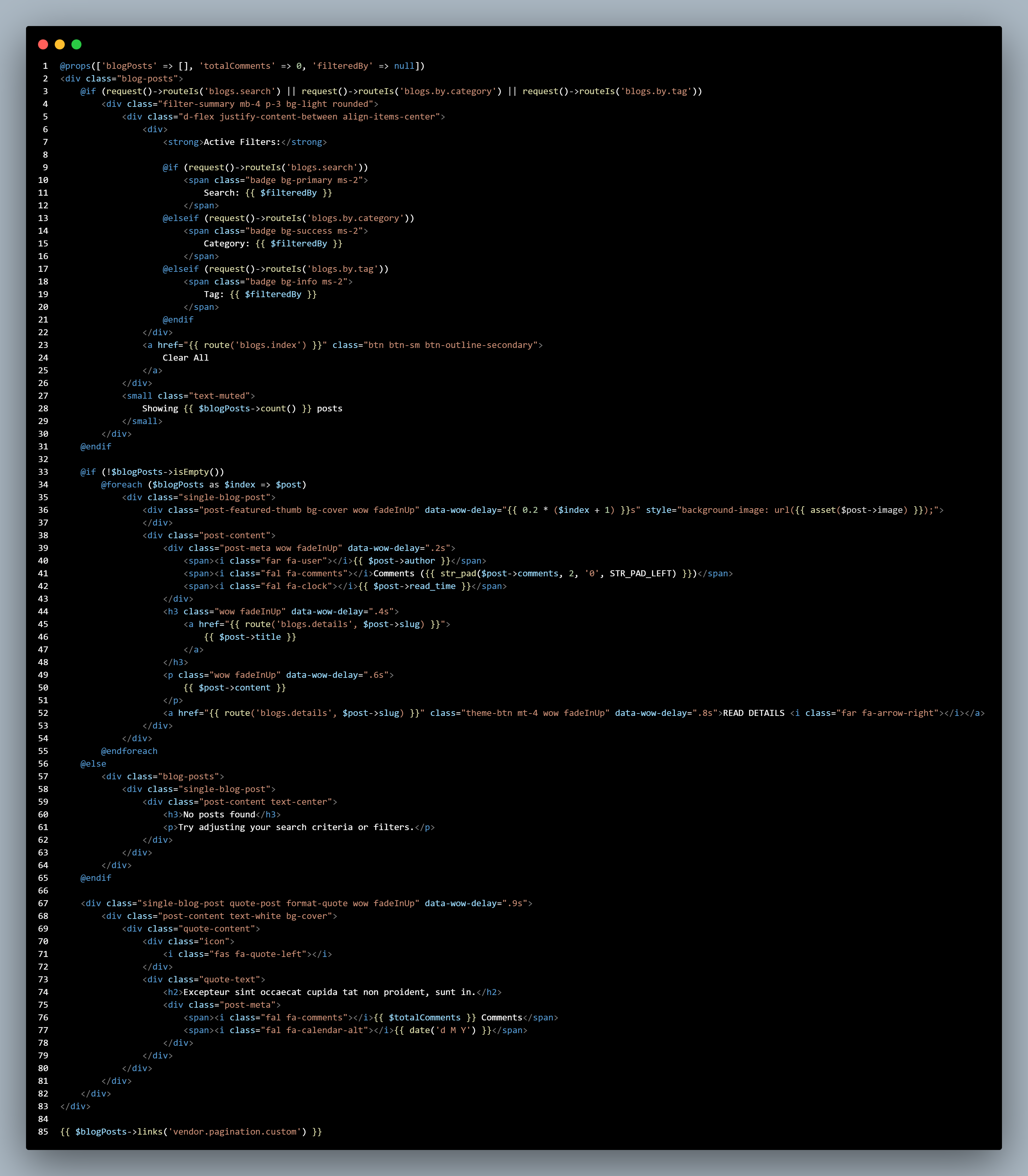 Controller screenshot