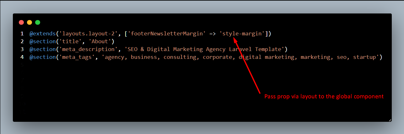 Props by Layout screenshot